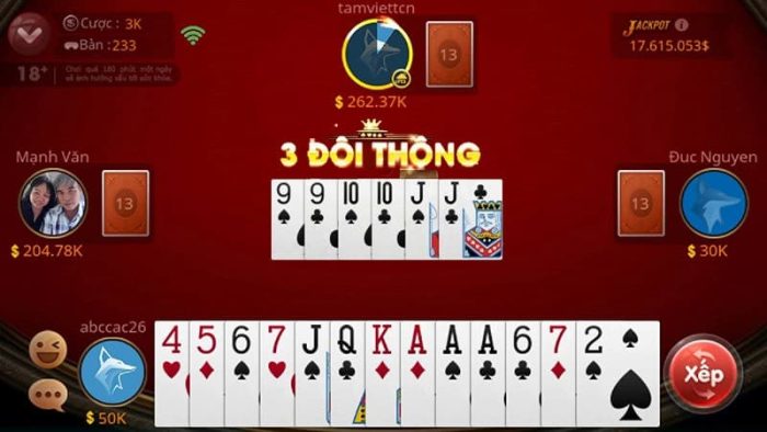 Luật chơi tiến lên miền Nam đổi thưởng tại nhà cái không quá khó