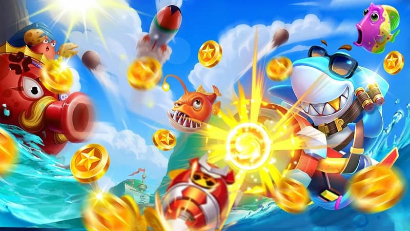 Nhiều tính năng bắn cá hiện đại được trang bị trong game