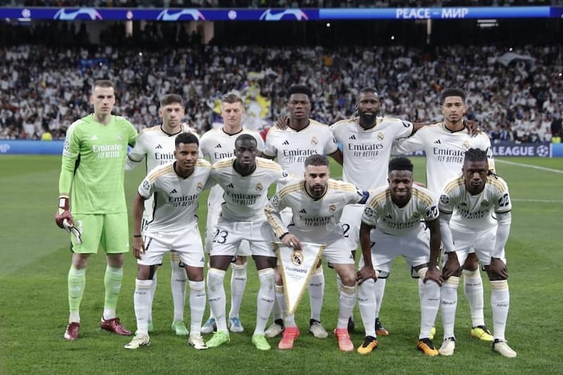 Real Madrid lọt top đội bóng mạnh nhất châu Âu
